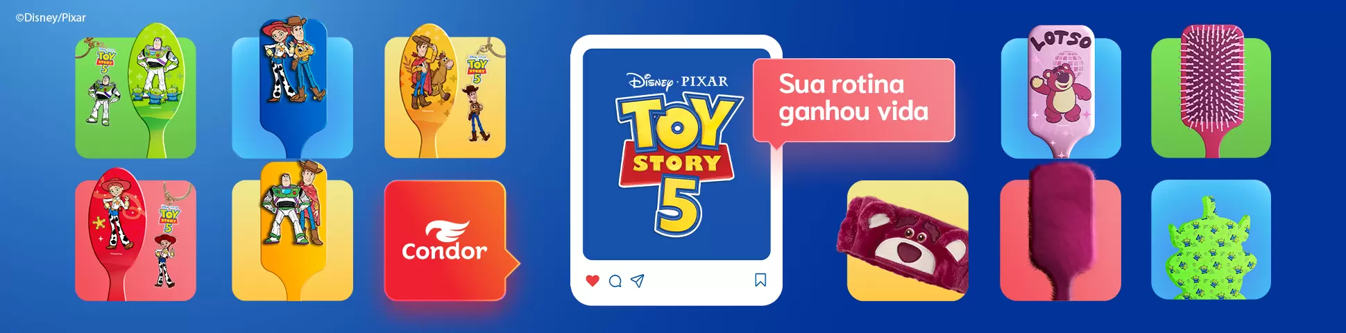 Banner toy story 5 - Sua rotina ganhou vida