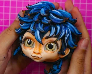 Dica de pintura aquarelada no biscuit - por Thatiane Cardoso