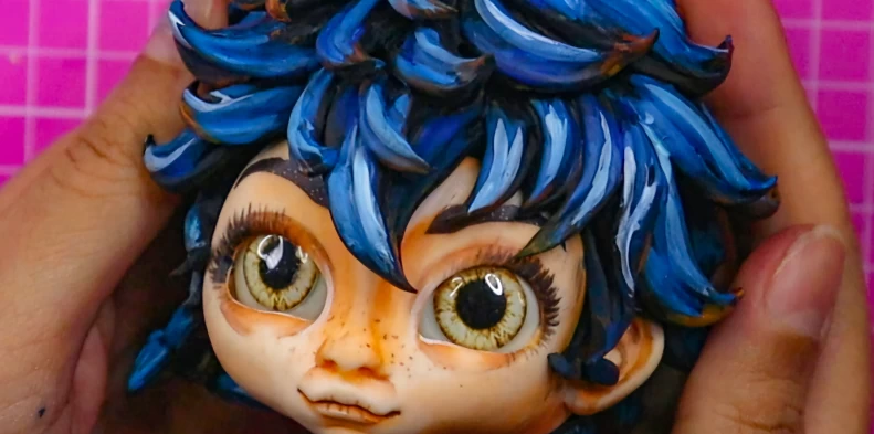Dica de pintura aquarelada no biscuit - por Thatiane Cardoso