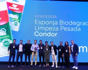 Condor conquista Prêmio (IN)Nova 2026 por impacto socioambiental com esponja biodegradável 