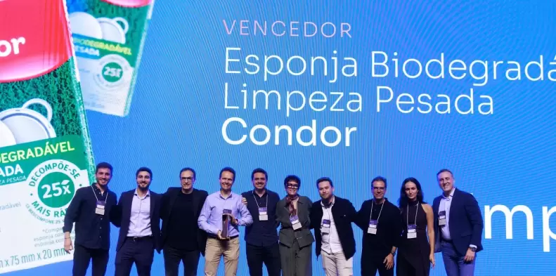 Condor conquista Prêmio (IN)Nova 2026 por impacto socioambiental com esponja biodegradável 