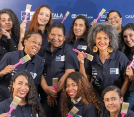Condor apoia segunda turma do Programa Coral Mulheres na Cor para formação de pintoras decorativas