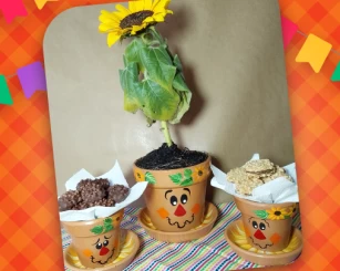 PAP Festa Junina - Vasos de cerâmica Espantalho