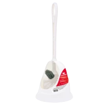 Escova sanitária com pote e tufo limpa bordas