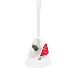 Escova sanitária com pote e tufo limpa bordas
