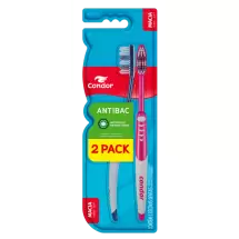 Escova Dental Condor Antibac 2Pack Macia