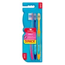 Escova Dental Condor Agile 3 Pack Macia