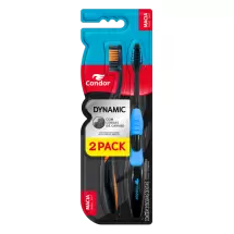 Escova dental Condor Dynamic Black 2 Pack