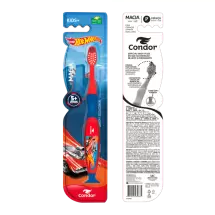 Escova Dental Condor Kids+ Hot Wheels Macia