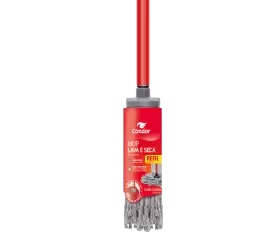 Refil Mop lava e seca com cabeleira de algodão