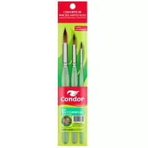 Kit Pincéis Ergonômicos - Redondos