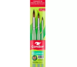 Kit Pincéis Ergonômicos - Redondos