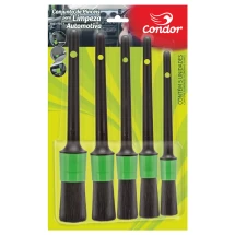 Conjunto de Pincéis para Limpeza Automotiva