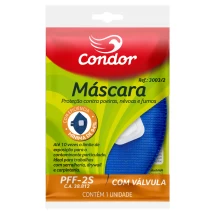 Máscara de Proteção Com Válvula - Proteção contra poeiras, névoas e fumos.