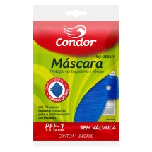 Máscara de Proteção Sem Válvula - Proteção contra poeiras, névoas e fumos.
