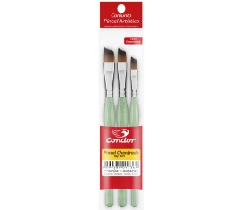 Kit Pincéis Ergonômicos - Chanfrados